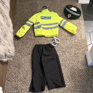 Police Yellow Jacket with Black Accents